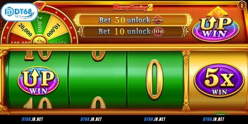 Các tính năng của slot game Money Coming 2