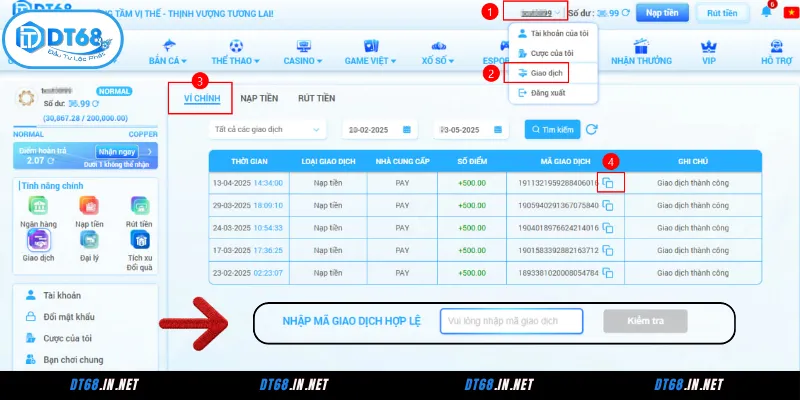 Hướng dẫn các bước nhận thưởng chuẩn 100%